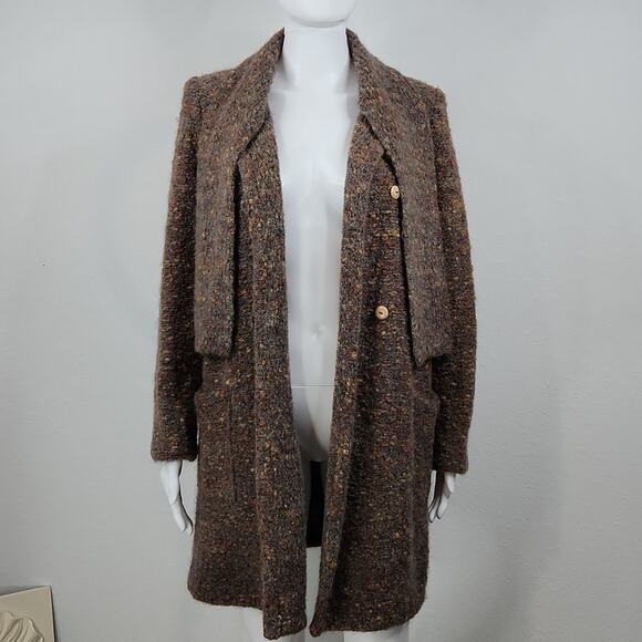 Vintage "Artisan" Wool Knit Sweater Jacket Size Medium - Picture 8 of 15